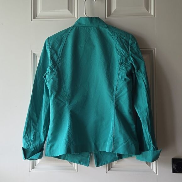 Lafayette 148 New York Doris Cotton and Linen Blend Zip Up Jacket - Picture 5 of 9